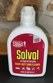 NEW Solvol for Tough Dirt & Grime Heavy Duty Hand Cleanser Liquid Scrub 250ml