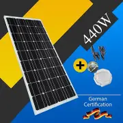 12V 440W Solar Panel Mono 400 Watt Fixed Caravan Camping Power Battery Charging