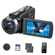 Video Camera Camcorder 4K, 42MP Webcam Video Recorder for Vlogging YouTube 18X