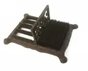 Vintage Design Iron Boot Scraper Cast Iron Metal Blade and Bristles