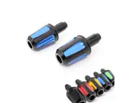 Blue FAIZ CNC Bar End Sliders For Ducati 1098 1198 S R 07-12 11 10 09 08