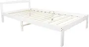 Natural Wooden Bed Frame Home Furniture - King Single