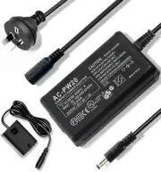AC-PW20 AC Power Supply Adapter NP-FW50 Dummy Battery Kit Compatible with Sony