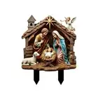 11.81inches Christmas Decorations Rustics Styles Holy Family Nativity Figurines