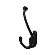 GlideRite Hardware 7011-MB-50 4.5" x 2.5" Robe/Coat/Hat Tri-Hooks, 50 Pack, L...