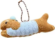 Plush Bag Charm - Dachshund Plush Keychain - Stuffed Puppy Cartoon Keyring Backpack Decoration For Classroom Graduation Birthday
