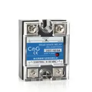 Single Phase DC Control AC Heat Sink Plastic Cover Solid State Relay 3-32VDC SSR
