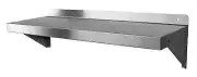 GSW USA WS-W1236 12" x 36" Stainless Wall Mount Shelf w/ Mounting Brackets