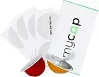 My-Cap's 100 Foils to Reuse Capsules for Nespresso® VertuoLine Brewers