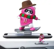 Generic Car Skateboard Bear Decoration - Cartoon Swing Bear Skateboard Doll Car Decoration,Cartoon Swing Bear Skateboard Doll, Cute Skateboard Bear for Car Dashboard