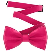 Men's Bow Ties Pre-Tied Style Formal Satin Classic L - (adults) 13 Hot Pink