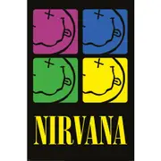 Nirvana - Smiley Squares Poster