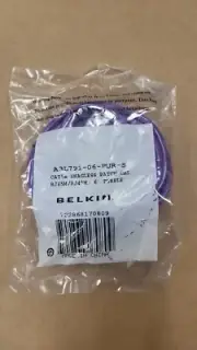 Belkin A3L791-06-PUR-S Cat5E Patch Cable Utp 6Ft Purple