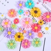 20pcs Mix Daisy Resin Embellishments Flowers Flat Back Cabochons Art Decor 1-3cm