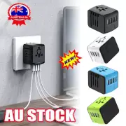 Universal International Travel Plug 4 USB Power Adapter Type C Worldwide 3.4A
