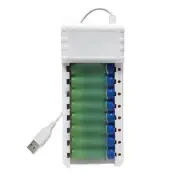 Safe Charging with Short Circuit Protection 8 Slot Rechargeable Battery Charger