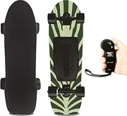 Electric Skateboard with Remote Control, Cruiser Skateboard for Adults, Max Speed 22 Km, Range 26 Km, 4 Adjustable Speeds, Lightweight and Portable, Electric Longboard for Teenagers