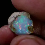 06.30Ct Original AAA+ Ethiopian "Play-Of-Color" Fire Opal Rough Natural Gemstone