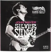 Ernie Ball John Mayer Signature Silver Slinky Electric Guitar Strings -