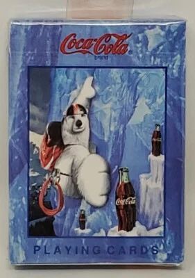 Vintage Coke Cola Polar Bear playing cards-New