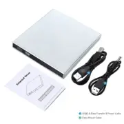 USB 2.0 External DVD Player CD Drive Mp3 Music Movies Portable Reader for Window