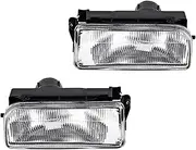 SILILAN 1Pair Front Fog Light Halogen Bulbs Fit for 3 Series E36 E36 318I 323I 325I Car Clear Lens Bumper Fog Lamp Assembly