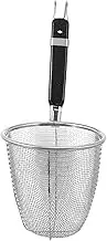 KICHOUSE Practical Mesh Colander Spoon Stainless Steel Noodle Strainer Long Handle for Home Restaurant