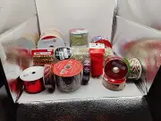 Christmas Burlap Fabric ,Ribbon, And Led String Light Various Patterns/Length's