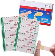 Adhesive Bandages,Adhesive Waterproof Bandage Strips | 50/100 Count Flexible Fabric Protective Stickers for Minor Cuts & Scrapes, Wound Care Supplies