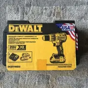 DeWalt DCD805D2 20V Max XR Brushless Cordless 1/2" Hammer Drill/Driver Kit, 2Ah