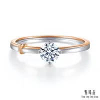 在飛比找PChome24h購物優惠-點睛品 Promessa 同心結 18K金鑽石結婚戒指(女戒