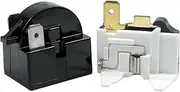 PTC Refrigerator Starter Compressor Relay QP2-4.7 3 Pin and 6750C-0005P Refrigerator Overload Protector Replacement for Mini Fridges,Compact Refrigerators, Beverage & Wine/Beer coolers, Deep Freezers