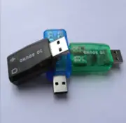 5.1 USB to 3.5mm mic headphone Jack Stereo Headset 3D Sound Card Audio Adapter