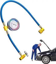 AC Gauge Hoses - Refrigeration Hoses,Leak-Proof Anti-Backflow with Pressure Gauge Air Conditioner Recharge Tool for RV System Home Most Vehicles Auto
