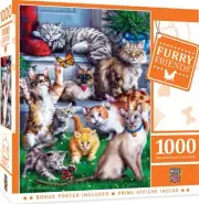 Masterpieces 1000 Piece Jigsaw Puzzle - Furry Friends - Butterfly Chasers