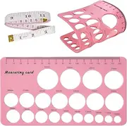 Luxemum Nipple Rulers, Flange Inserts Sizing Measurement Tool for Breast Pump, Soft Silicone Flange Size Measure, Nipple Measuring for New Mums/Women
