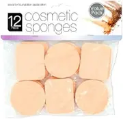 Blender Makeup Foundation Sponges For Beauty - Latex Free Blending for Full Coverage Powder, Cream, Liquid Cosmetics - Long Lasting, Disposable Foam Applicator Puffs - Bulk 12 Pack