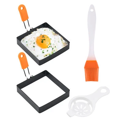 Fried Egg Square Egg Ring Easy Clean Fried Egg Ring Pancake Mold Stainless Steel