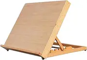 Tabletop Easel, 18.5x14.2x13.4 Inch Adjustable Art Desk with Non-Slip Base, Thickened Wooden Artist Easel, Portable Drafting Table Painting, Student, Artist, Beginner