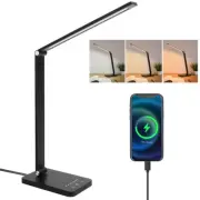 Dimmable LED Desk Light Touch Foldable Table Bedside Reading Lamp Rechargeable