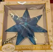 Kurt Adler Kurt S. Adler 10-Light 7-Point Blue Capiz Star Treetop, White