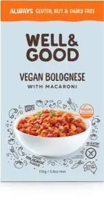 Well And Good Vegan Bolognese with Macaroni G/F 110g