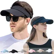 [OZ SMART SUN PROTECTION] Visor Hat for Women & Men, Sun Visors for Golf, Tennis, Running, Sports, Beach, Travel, Cap with Ponytail Hole, UPF Sun Protection