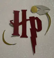 Wizard , Magic, Bird inspired logo paper piece Handmade.