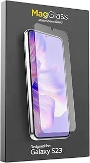 magglass Matte Screen Protector for Samsung Galaxy S23 (Fingerprint Compatible) Scratch/Oil/Smudge Resistant Tempered Glass (Anti Glare)