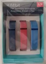 Fitbit Flex 3 PK Accessory Wristbands Bands Clasp Navy Red Blue Size Small