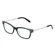 Tiffany & Co. TF 2204F 8285 Black on Crystal Tiffany Blue Plastic Eyeglasses