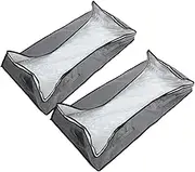 2pcs Under Bed Storage Bag Quilts Containers Under Bed Clothes Case Comforter Storage Bag Clothes Organizer Bags Under Bed Storage Organizer Quilt Storage Bin Clothes Bag