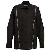 [MSGM] Poplin Shirt With Zippers