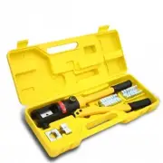 Hydraulic Crimping Tool Kit 16 T Cable Crimper Dies Wire Terminal Crimp Lug Set
